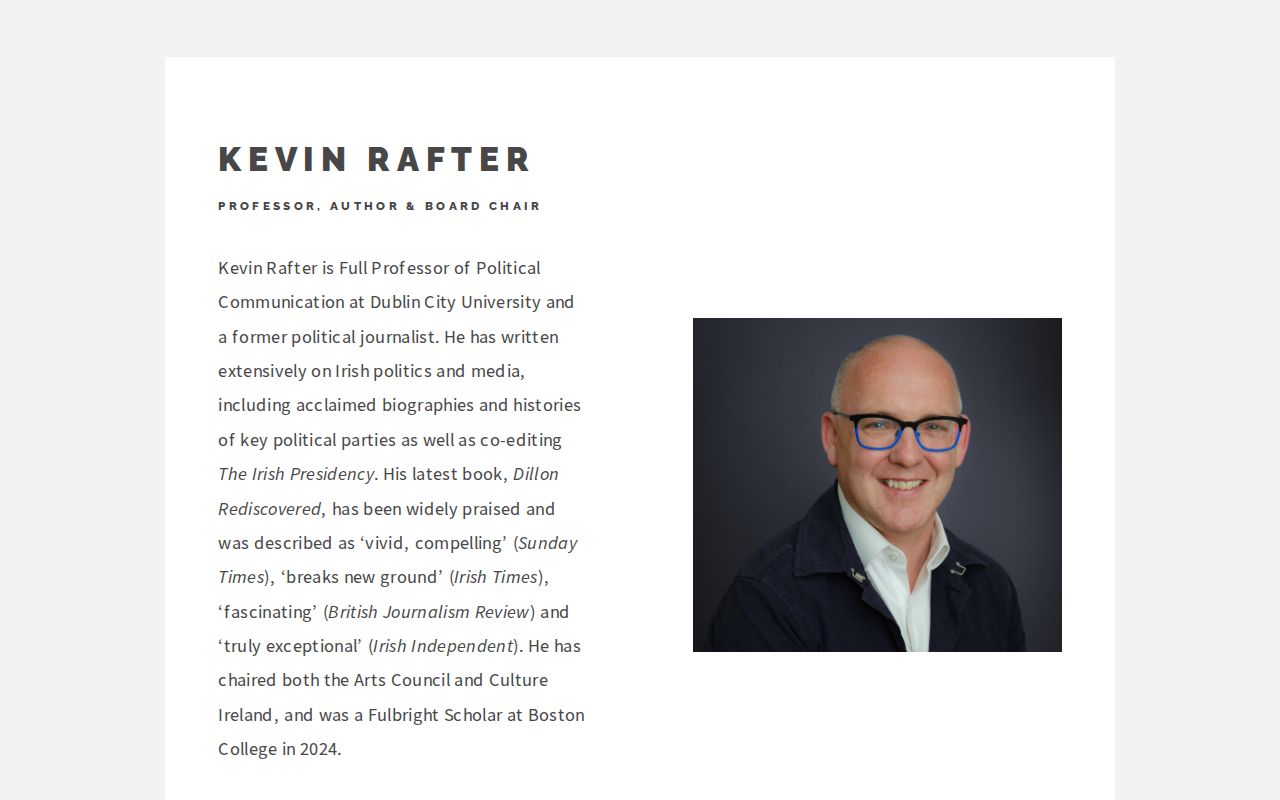 Kevin Ratterree Prof. Kevin Rafter